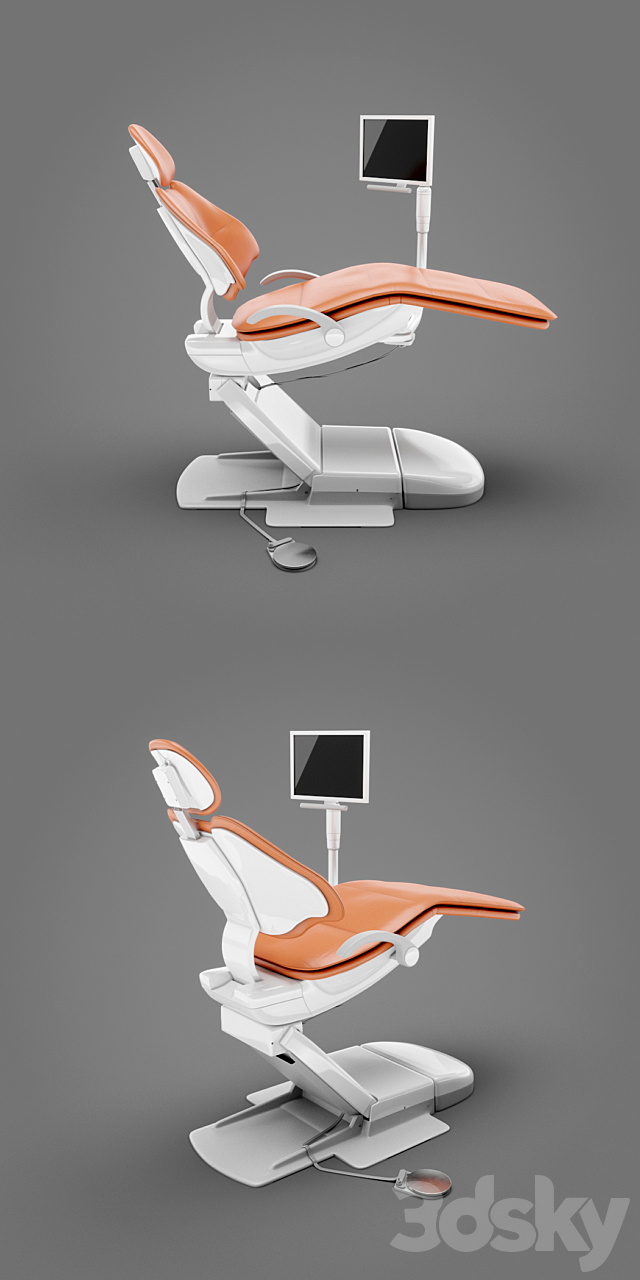 Dental chair A-DEC – “for the competition” 3DS Max Model - thumbnail 2