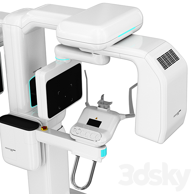 Dental tomograph Genoray Papaya 3D 3DS Max Model - thumbnail 3