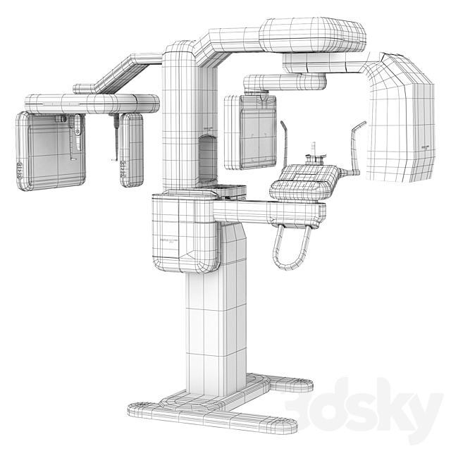 Dental tomograph Genoray Papaya 3D 3DS Max Model - thumbnail 5