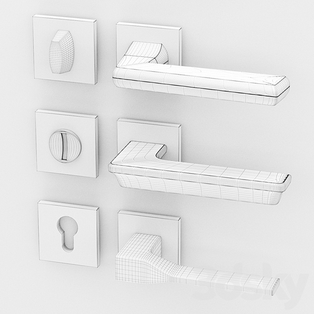 door handles Armadillo 3DSMax File - thumbnail 2