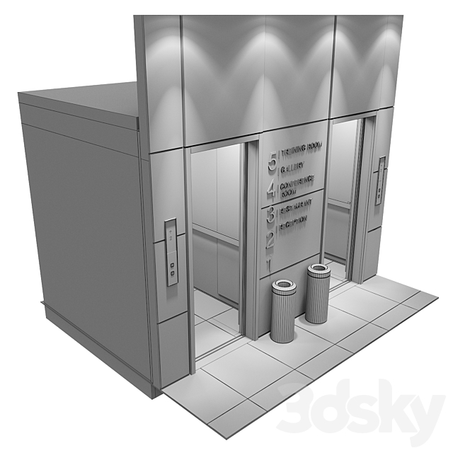 Elevator 1 3DS Max Model - thumbnail 5