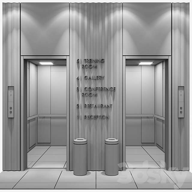 Elevator 12 3DSMax File - thumbnail 4