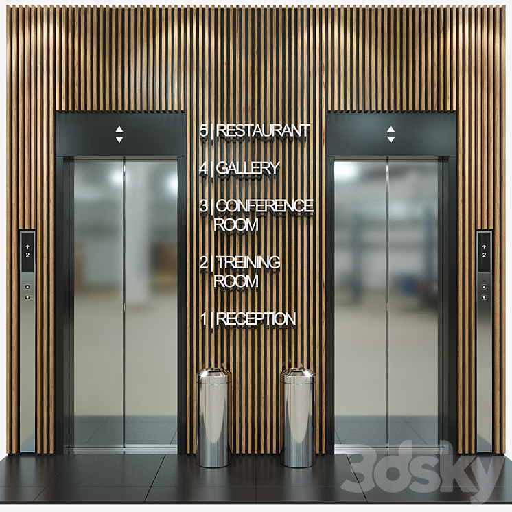 Elevator 2 3DS Max - thumbnail 2