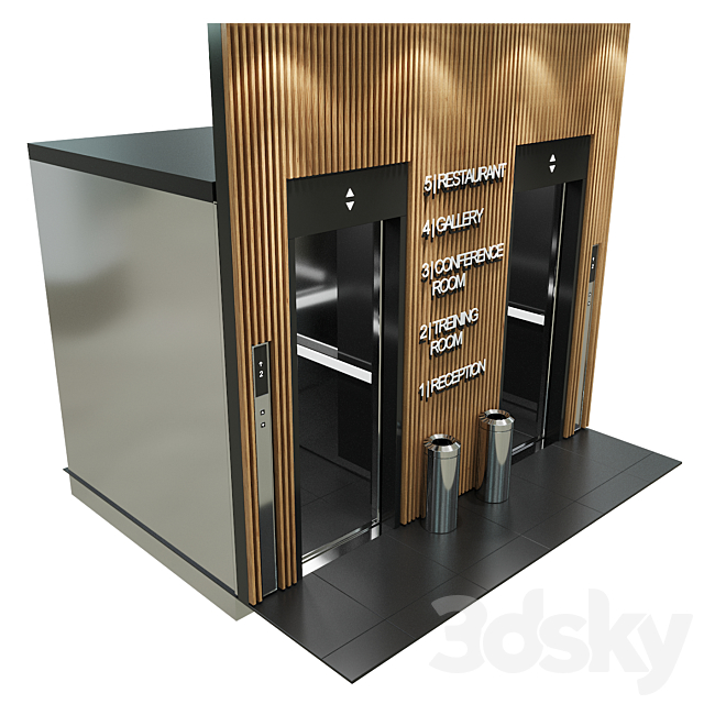 Elevator 2 3DSMax File - thumbnail 3