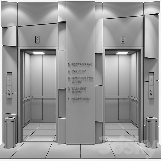 Elevator 3 3DSMax File - thumbnail 4