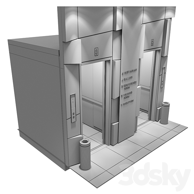 Elevator 3 3DSMax File - thumbnail 5