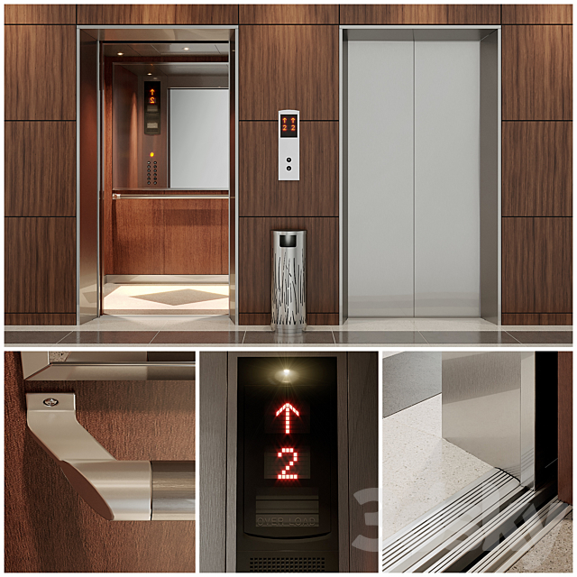 Elevator 3DS Max Model - thumbnail 2