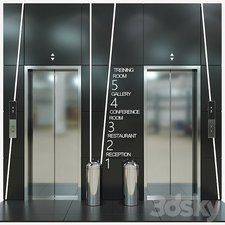 Elevator 4 3DS Max - thumbnail 2