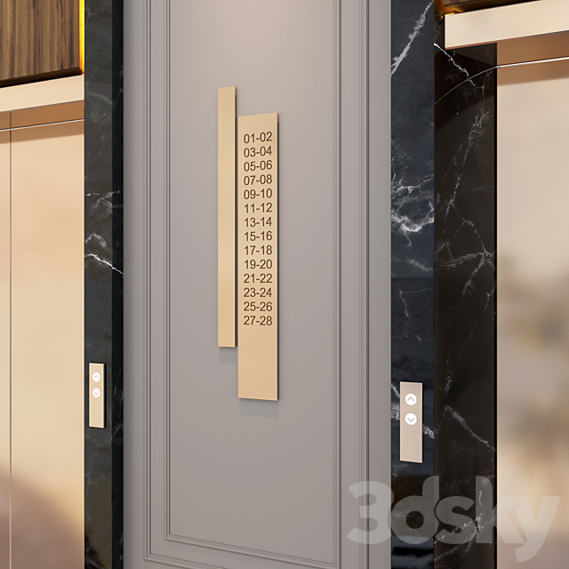 Elevator 4 3DS Max Model - thumbnail 3