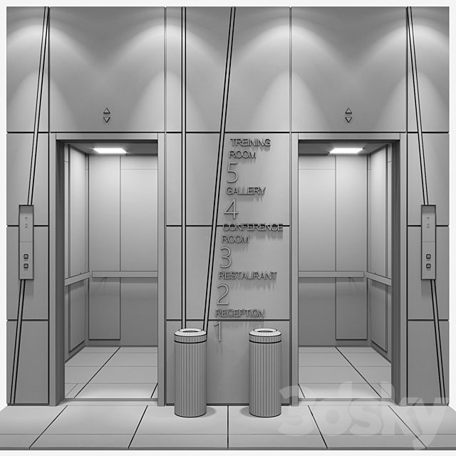 Elevator 4 3DSMax File - thumbnail 4