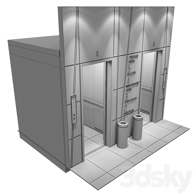 Elevator 4 3DSMax File - thumbnail 5