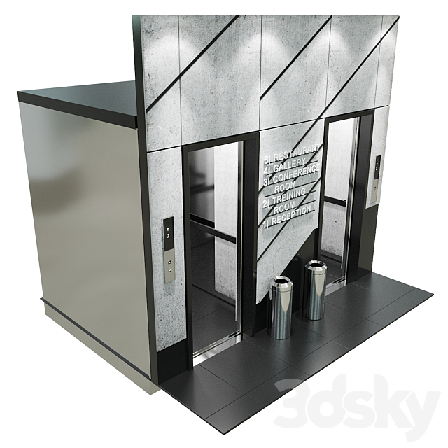 Elevator 5 3DSMax File - thumbnail 3