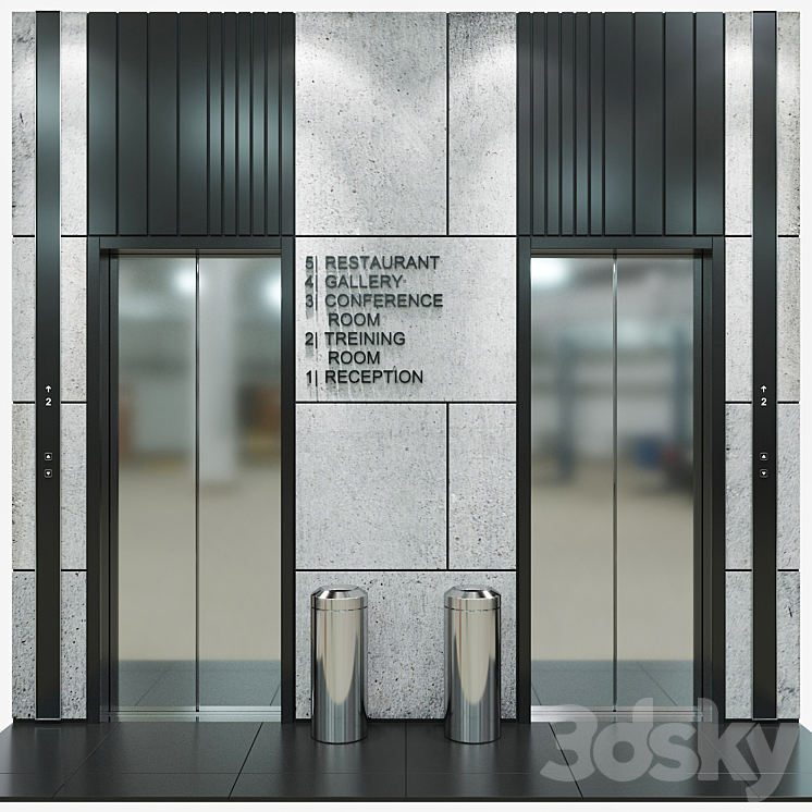 Elevator 8 3DS Max - thumbnail 2