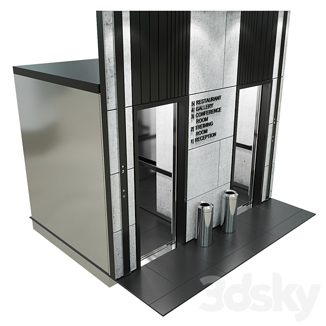 Elevator 8 3DSMax File - thumbnail 3