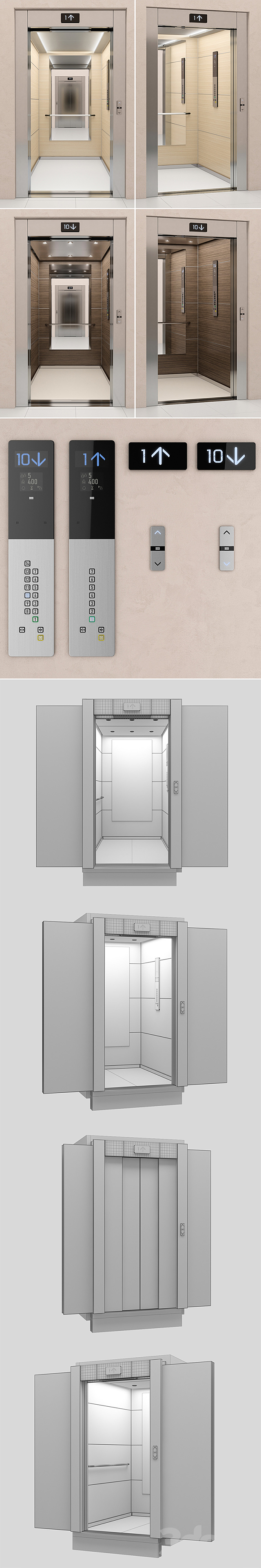 Elevator Kone NanoSpace 3DSMax File - thumbnail 3