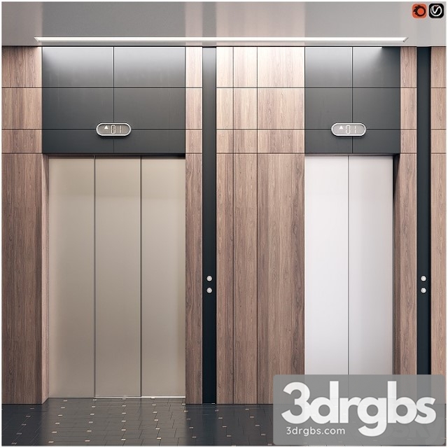 Elevator with Interior 1 3dsmax Download - thumbnail 1