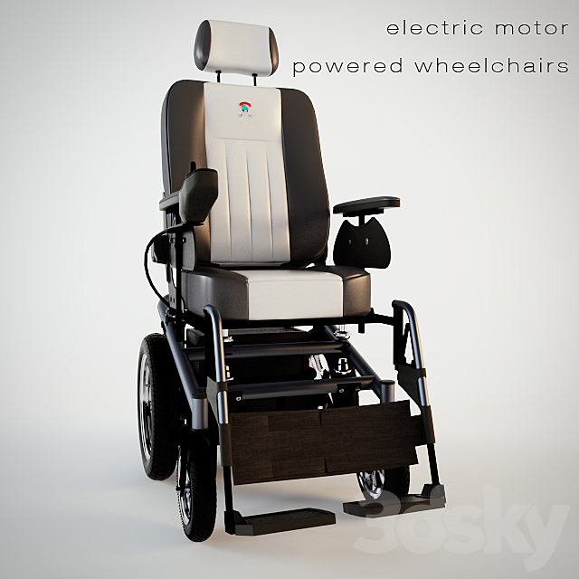 EP62 electric wheelchair 3DSMax File - thumbnail 1