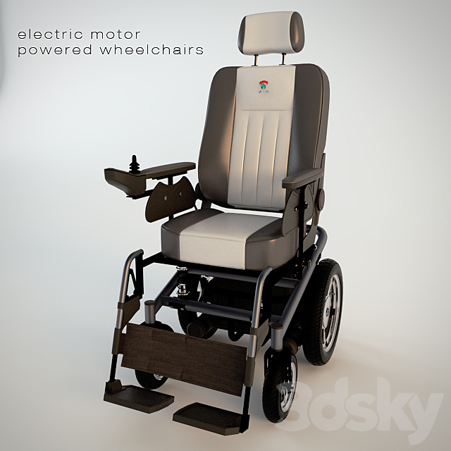 EP62 electric wheelchair 3DSMax File - thumbnail 2