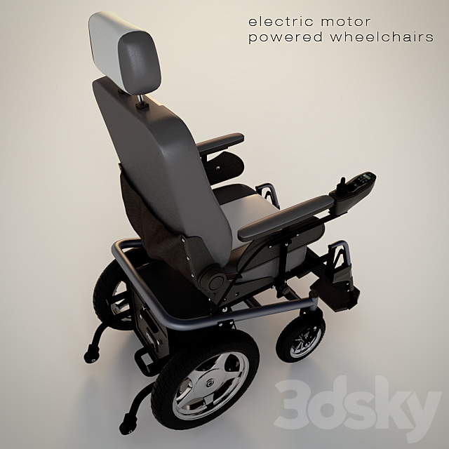 EP62 electric wheelchair 3DSMax File - thumbnail 3