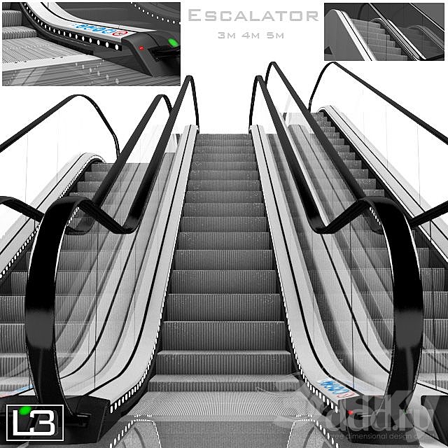 Escalator 3ds Max - thumbnail 1