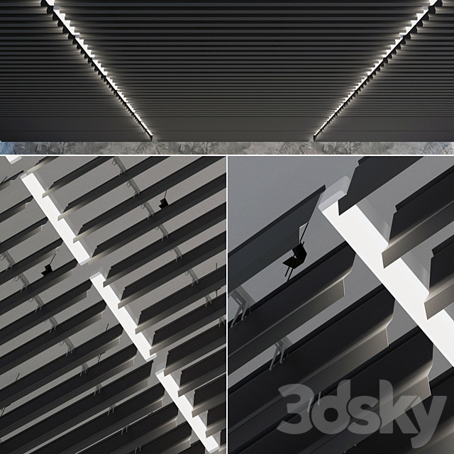 False ceiling rack 17 3ds Max - thumbnail 1