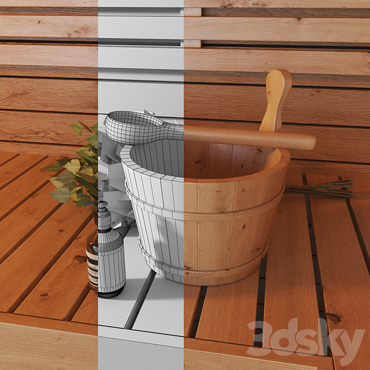 Finnish Sauna 2 3DS Max - thumbnail 2