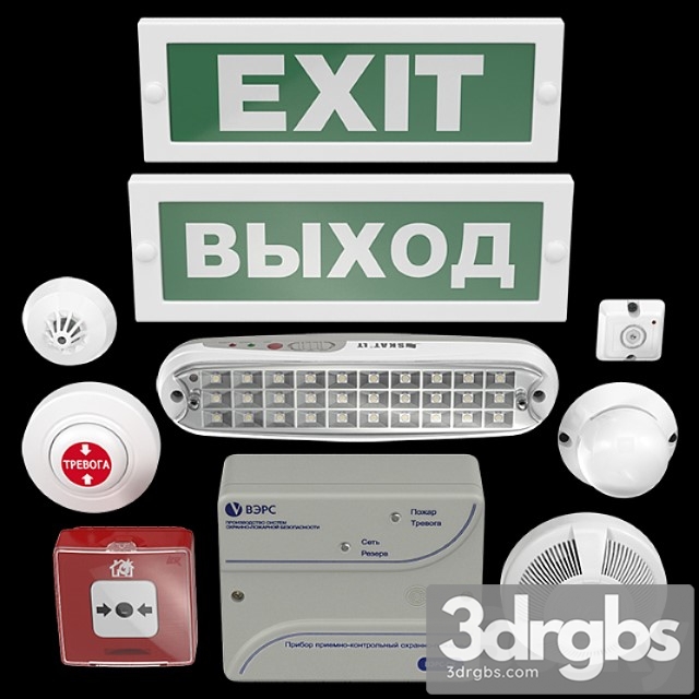 Fire alarm system 3dsmax Download - thumbnail 1