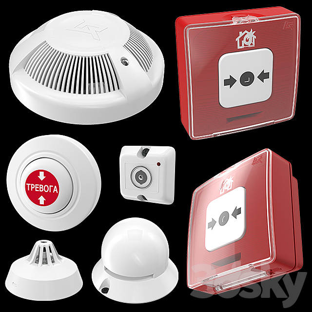 Fire alarm system 3DSMax File - thumbnail 3