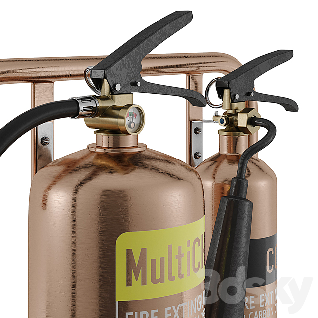 Fire Extinguisher on Commanderfire Contempo Fire Extinguisher Stands 3ds Max - thumbnail 2