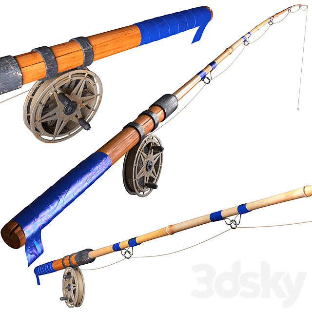 fishing rod 3ds Max - thumbnail 1