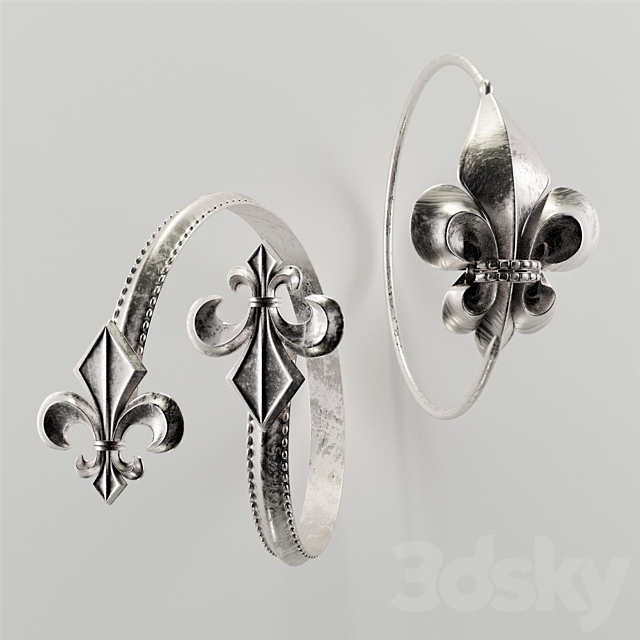 fleur-de-lis- (jewelery) 3DS Max Model - thumbnail 3