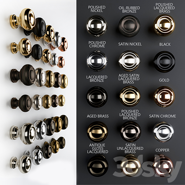 Furniture handles R31 from Knob House 3ds Max - thumbnail 2