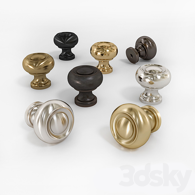 Furniture handles R31 from Knob House 3ds Max - thumbnail 3