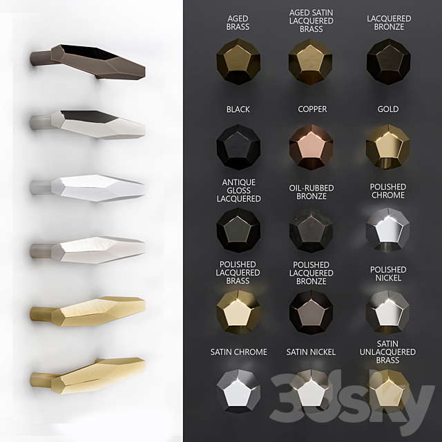 Furniture handles R4 from Knob House 3ds Max - thumbnail 1