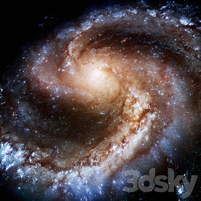 Galaxy NGC 4535 3ds Max - thumbnail 2