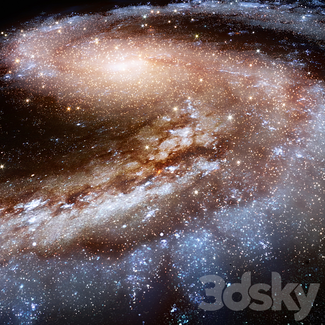 Galaxy NGC 4535 3ds Max - thumbnail 3