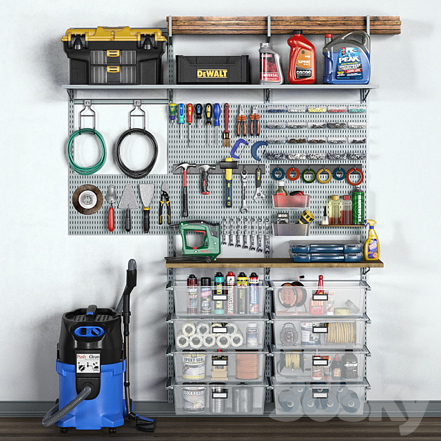 garage tools set 11 3DSMax File - thumbnail 1