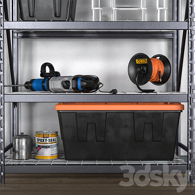 garage tools set 12 3DSMax File - thumbnail 4