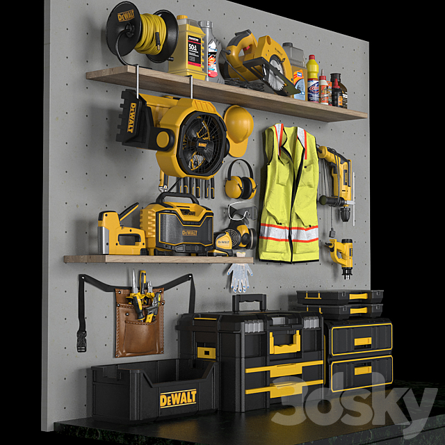 garage tools set 4 3DSMax File - thumbnail 2