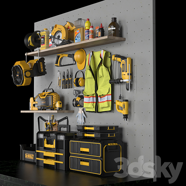 garage tools set 4 3DSMax File - thumbnail 3