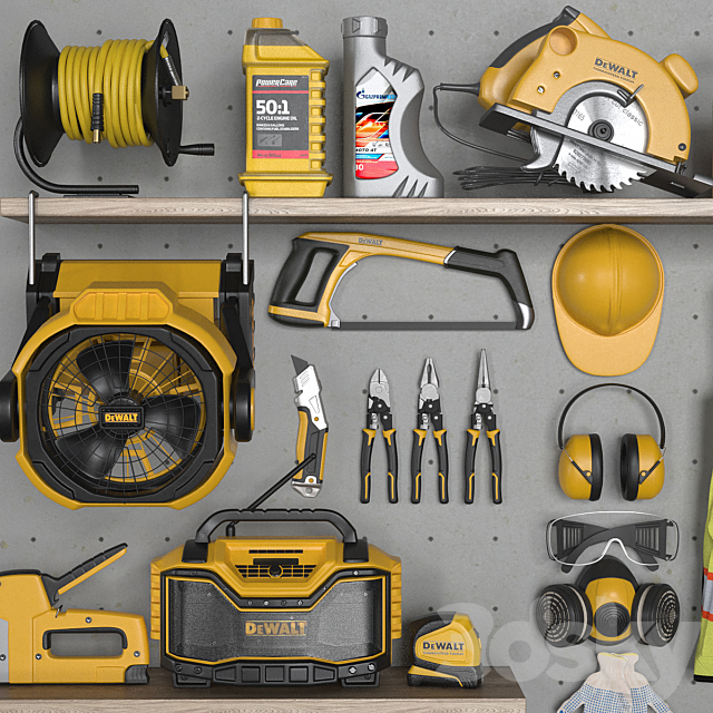 garage tools set 4 3DSMax File - thumbnail 4