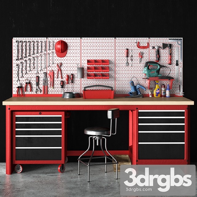 Garage tools set 7 3dsmax Download - thumbnail 1