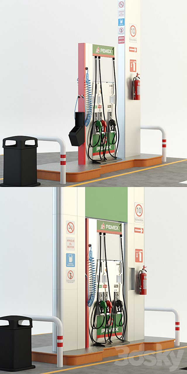 GAS DISPENSER UNITS-2 3DS Max Model - thumbnail 3