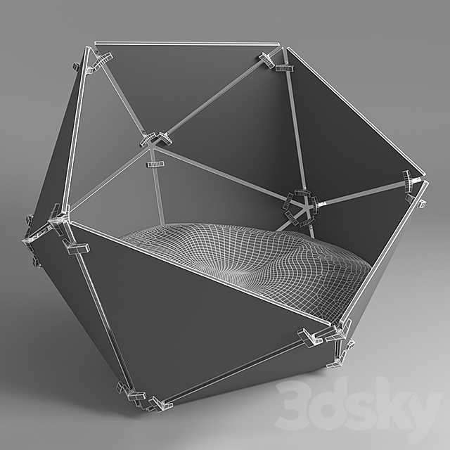 Geosphere pet bed 3DSMax File - thumbnail 2