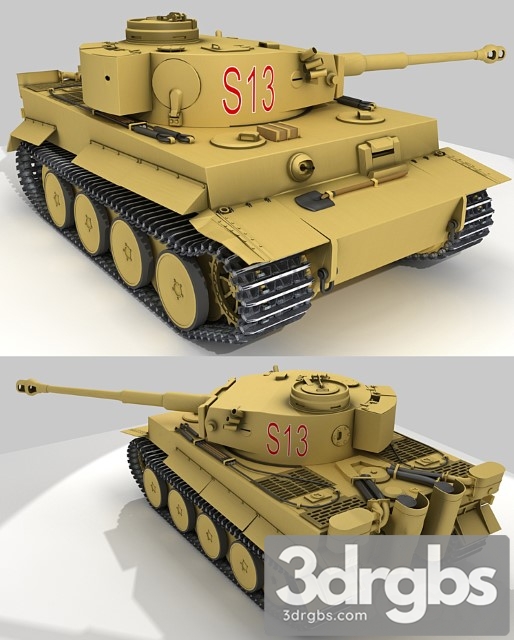 German heavy tank tiger i ausf e pz. vi 3dsmax Download - thumbnail 1