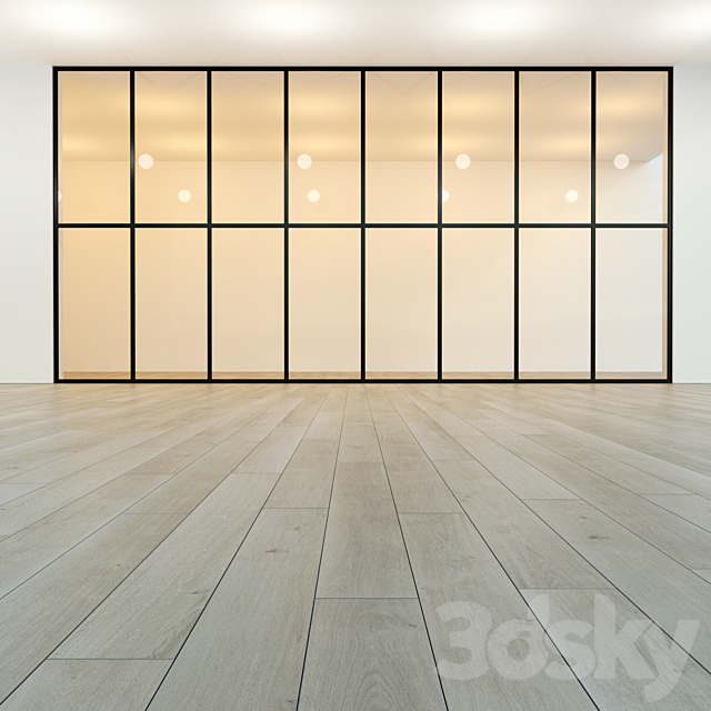 Glass partition 18 3ds Max - thumbnail 2