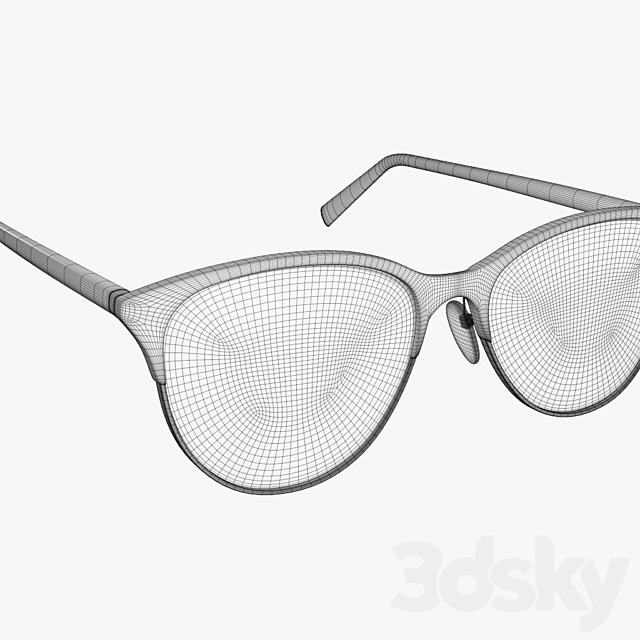 Glasses 3DS Max Model - thumbnail 3