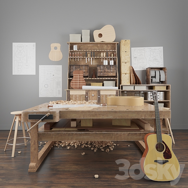 Guitar Workshop 3ds Max - thumbnail 1