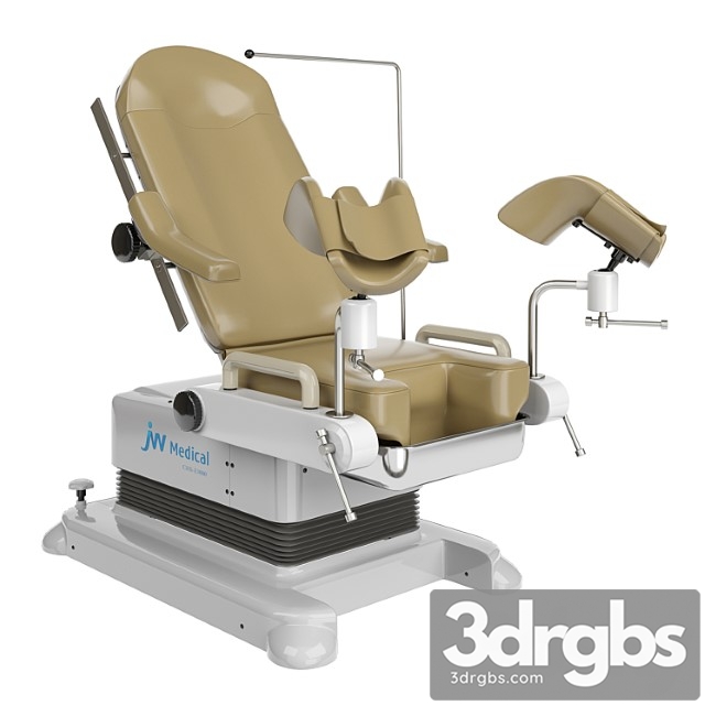 Gynecological chair jw medical e-1000 3dsmax Download - thumbnail 1
