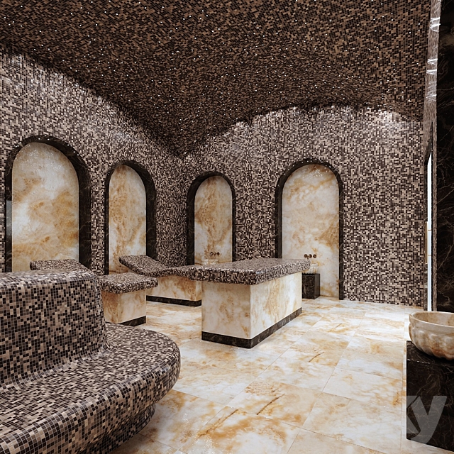 Hamam set 3DS Max Model - thumbnail 2